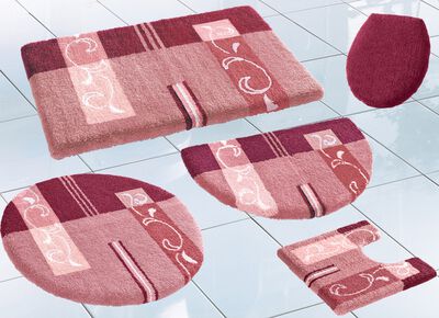 Superzachte badmattenset met antislip latex 