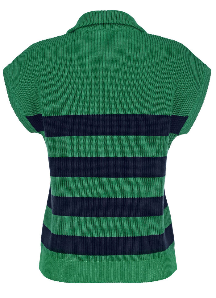 Sweatervest in pareltand 