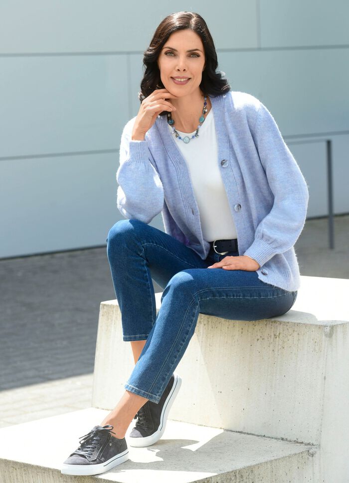 Vest dat pluizig en zacht aanvoelt 