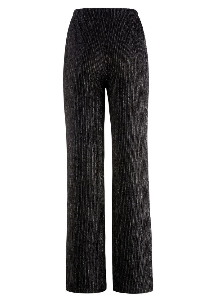 Elegante glinsterende broek ZWART
