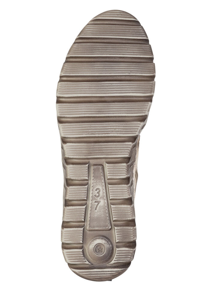 Gemini, trendy dames enkellaarsjes, winterschoenen, breedte G, met uitneembaar voetbed HELLBEIGE
