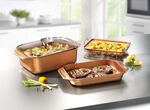 Livington Copperline WonderCooker inclusief glazen deksel en roosterinzet 