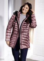 Jas met afneembare capuchon MAUVE