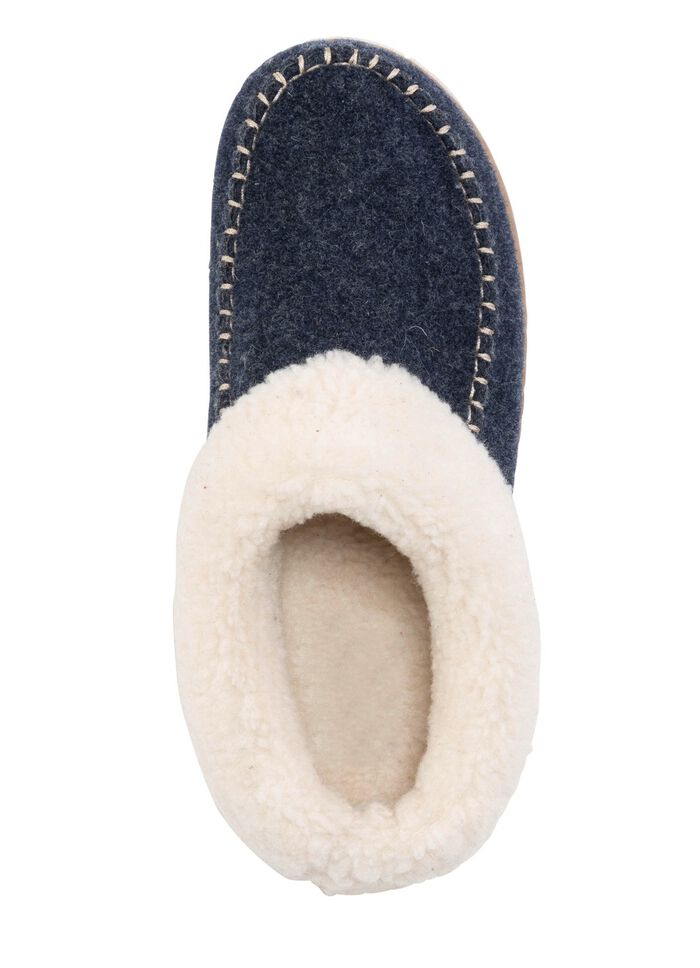 Laurina pantoffels met een behaaglijke pluche kraag 