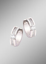 Elegante creolen met synthetische zirkonia 