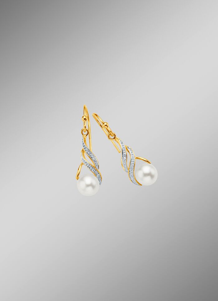 Oorbellen met zoetwaterparels 