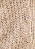 Cardigan met paillettengaren BEIGE MELIERT