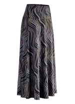 Rok met elegante glinsterende print ECRU-ROZE-MULTICOLOR