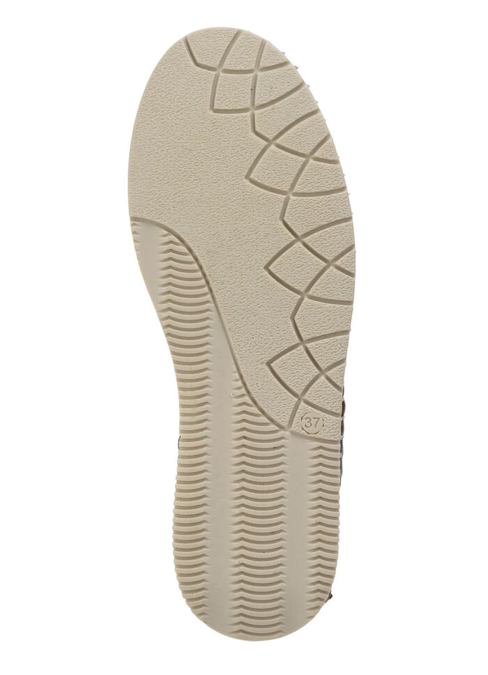Gemini pantoffels met luchtige openingen JEANS-CAMEL