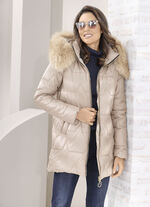 Jas met afneembare capuchon BEIGE