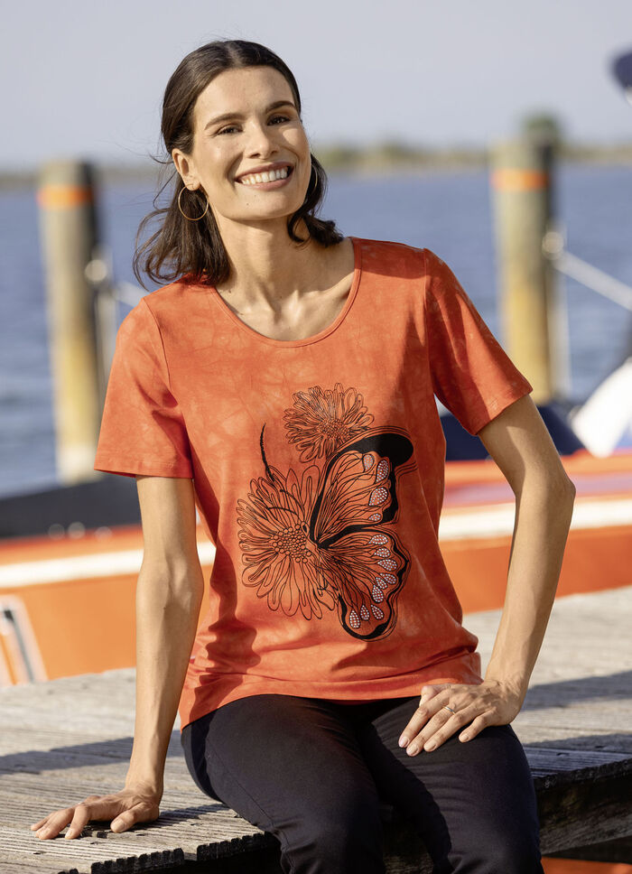 Overhemd in leuke batik-look 