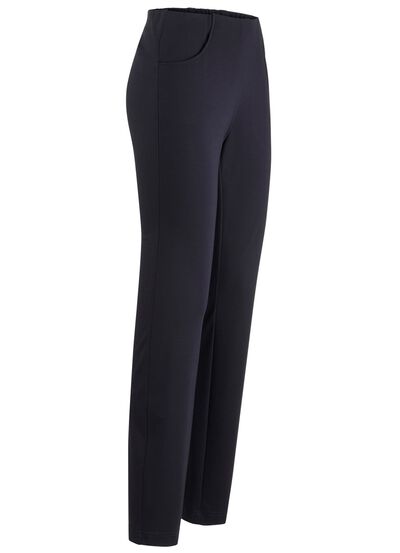 Broek met aangeknipte tailleband 