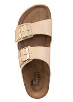 ELENA EDEN, comfortabele damesmuiltjes, breedte H, met klittenbandsluiting BEIGE