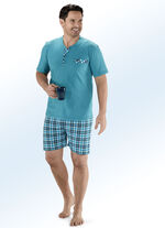 Two-pack shorty's met knoopsluiting en borstzak 