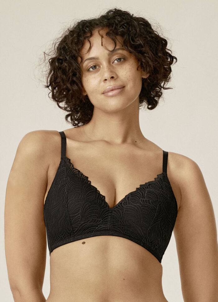 Magische Naturana bh met zacht gevoerde cups ZWART