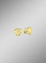 Oorbellen met diamanten hart 