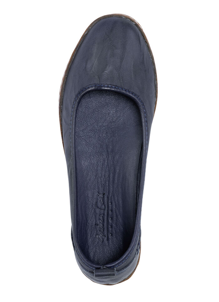 Andrea Conti, klassieke damespantoffels, met uitneembaar voetbed MARINE