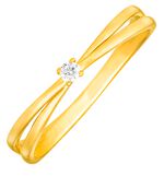 Elegante damesring met briljant 