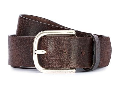 Klassieke heren leren riem, 4 cm breed 