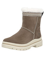 Remonte, gevoerde dames enkellaarsjes, winterschoenen, breedte G, met lamsvacht BRAUN
