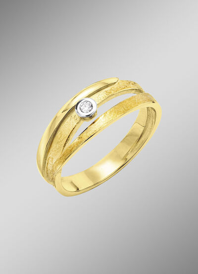 Elegante damesring met diamant 