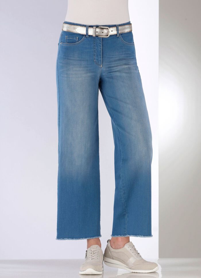 Jeans met modieuze beenwijdte 