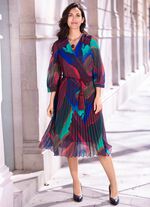 Jurk met strikceintuur 