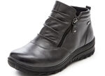 ELENA EDEN, gevoerde dameslaarzen, winterschoenen, breedte H, met rits GRIJS