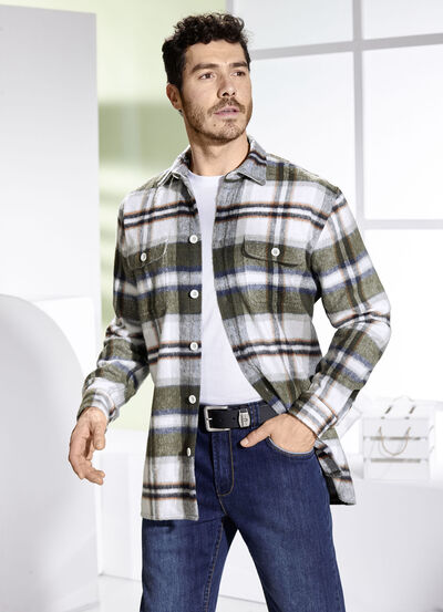 Geruit overshirt 