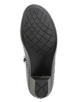 Gemini enkellaarsjes van rundnappaleer met contrasterende strepen 