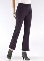 Enkellange pull-on broek AUBERGINE