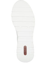 Rieker, comfortabele damessneakers, breedte G, met rits WIT