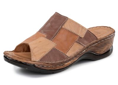 Muiltjes van ELENA EDEN met een subtiele gekreukelde structuur 