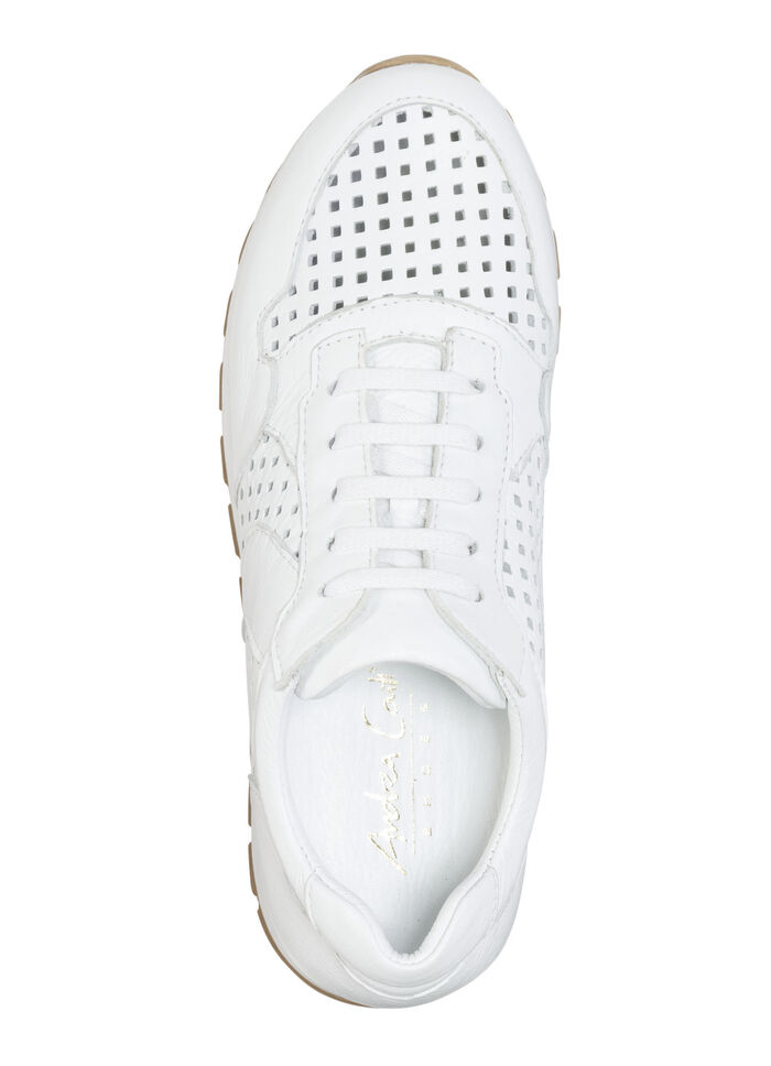 Andrea Conti sneakers gemaakt van nappaleer WIT