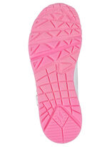 SKECHERS veterschoenen met schattige hartjesprint WEISS-PINK