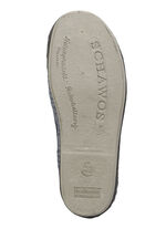 Textielpantoffels met anatomisch gevormd voetbed BLAUGRAU-MULTICOLOR