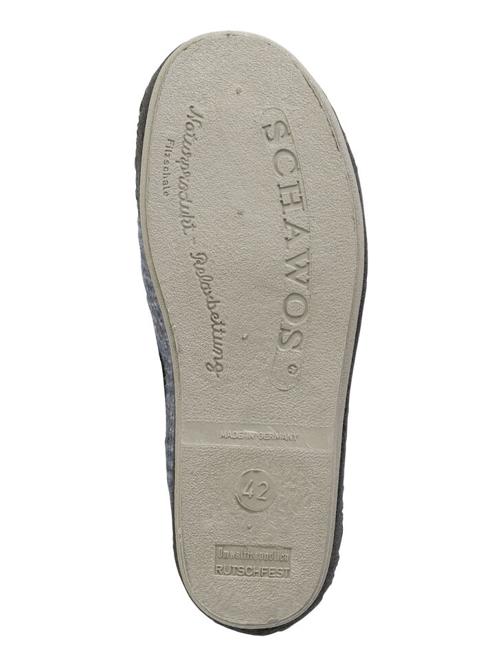 Textielpantoffels met anatomisch gevormd voetbed BLAUGRAU-MULTICOLOR