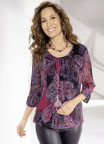 Tuniek met elastische jersey 