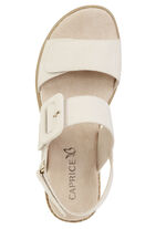 ELENA EDEN sandalen van fijn nubuckleer ECRU