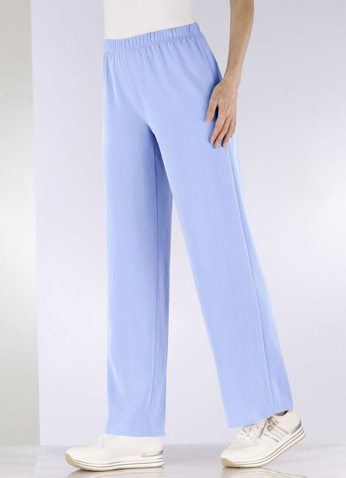 Broek met comfortabel wijd model TAUPE