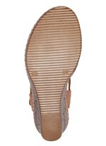 Gemini sandaal van geperforeerd rundnappaleer ZWART