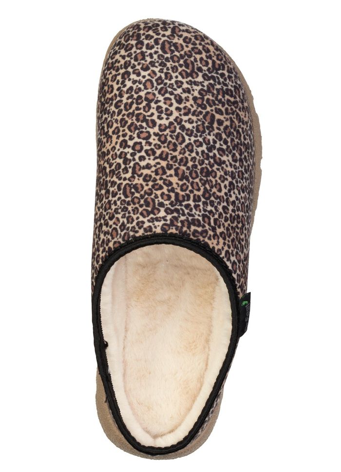 Laurina, modieuze damespantoffels, met pluche 