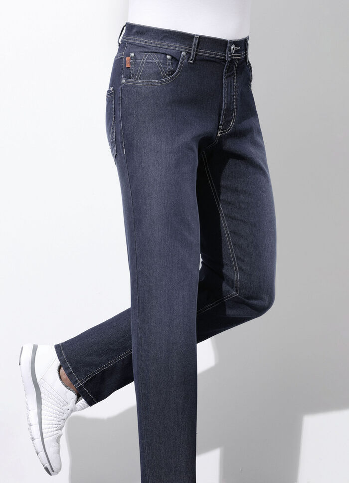 Moderne jeans van &quot;Francesco Botti&quot; in 3 kleuren DUNKELJEANS