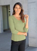 V-hals shirt in 10 kleuren 