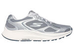SKECHERS veterschoenen van metallic leer SILBER-GRAU