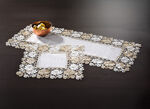 Tafelkleed met kanten rand CREME