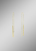 Doortrekbare oorbellen met ankerketting 