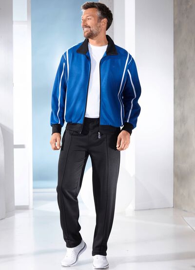 Vrijetijdspak met decoratieve biezen 