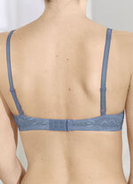 Triumph Amourette beugelbh met elastische kant INDIGO BLAUW