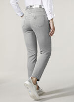 Enkellange jeans in 5-pocketmodel GRIJS